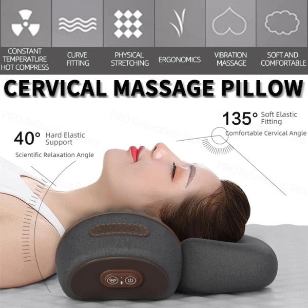 "Electric Massage Pillow – Heat & Vibration for Ultimate Comfort"